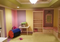 Playroom to home theater conversion.
